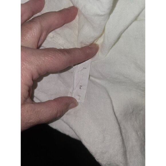 La Bass Germany White Linen Lagenlook Dress With Pockets Size 2 XL 1X - Picture 5 of 6